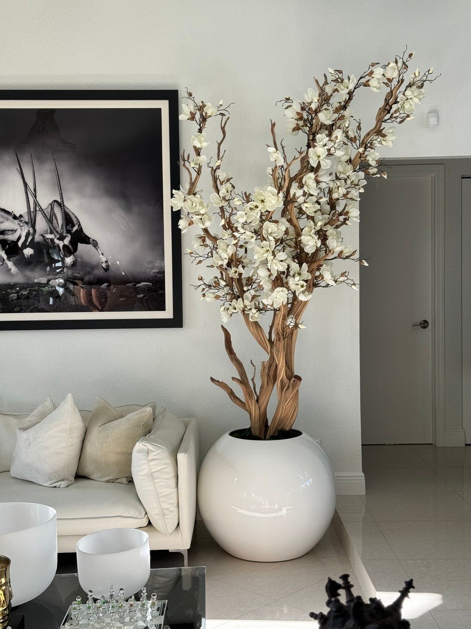 .Matgrøn Specialdesignet Tofarvet Kirsebærblomst-træ