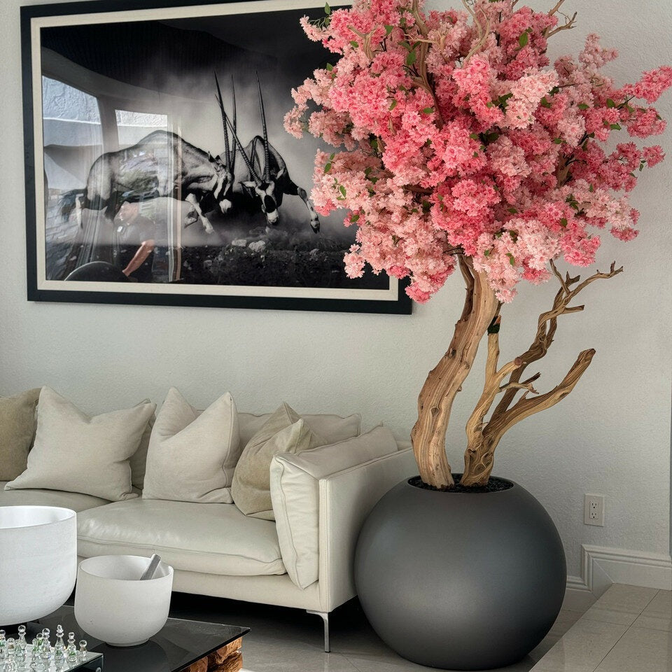 .Matgrøn Specialdesignet Tofarvet Kirsebærblomst-træ
